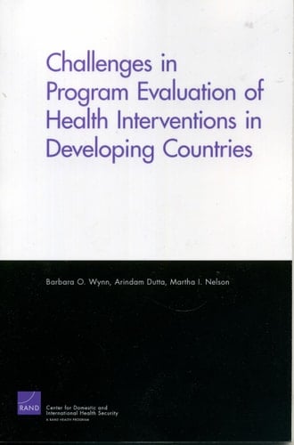 Challenges in Program Evaluation of Health Interventions in Developing Countries