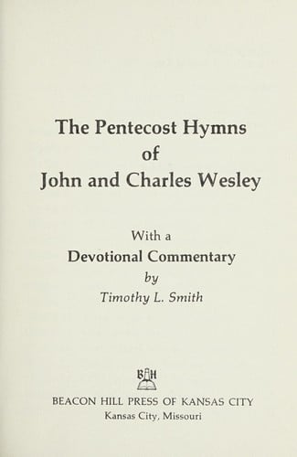 Pentecost Hymns John&chas Wesl: