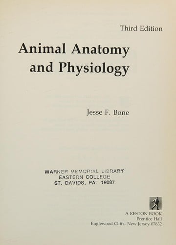 Animal Anatomy and Physiology
