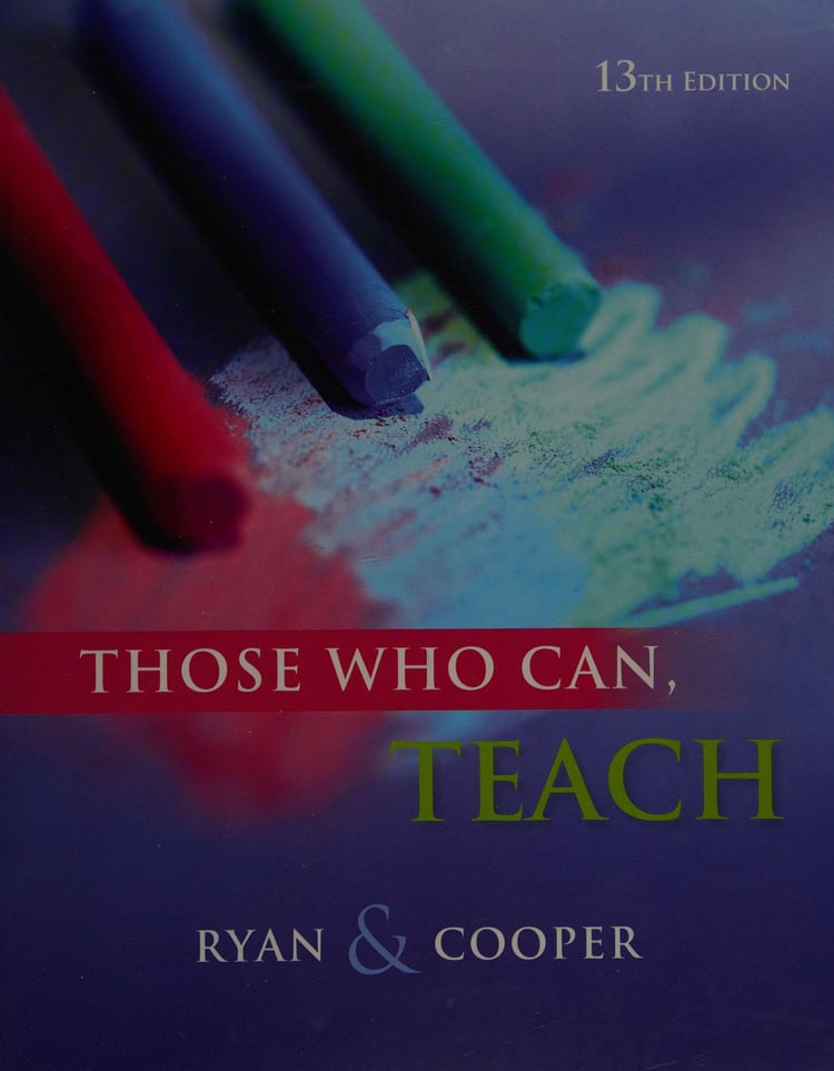 Cengage Advantage Books: Those Who Can, Teach
