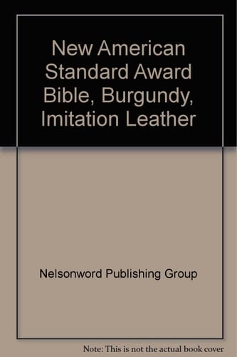 New American Standard Award Bible, Burgundy, Imitation Leather