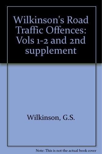 Wilkinson's Road Traffic Offences