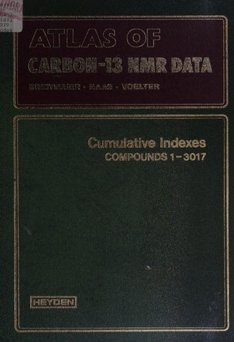 Atlas of Carbon-13 NMR Data: Cumulative indexes, compounds 1-3017