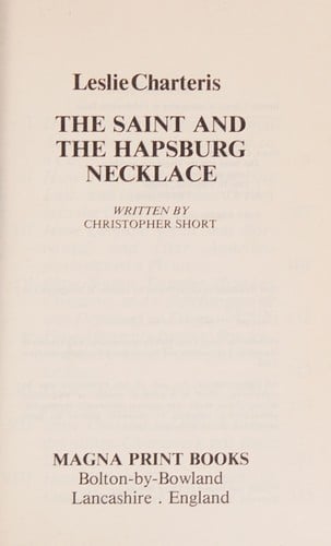 The Saint and the Hapsburg Necklace