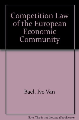 Competition Law of the EEC