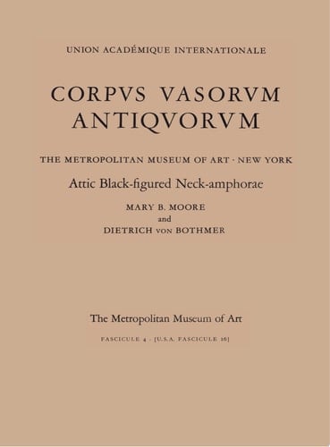 Corpus Vasorum Antiquorum United States. Attic black-figured neck-amphorae