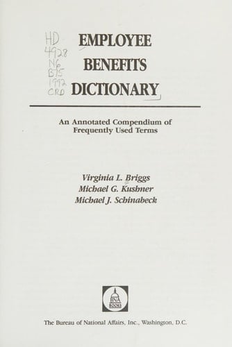 Employee Benefits Dictionary