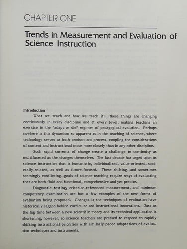 Basic Measurement&Evaluation of Science Instruction