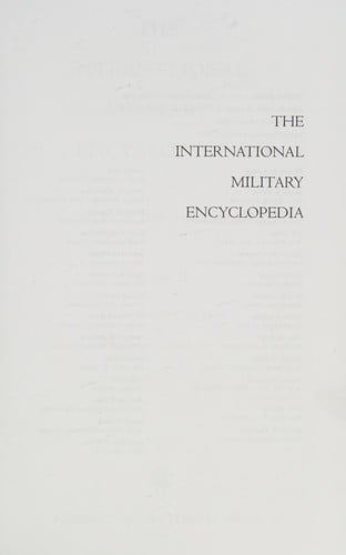 The International Military Encyclopedia