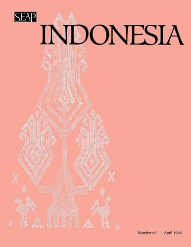 Indonesia Journal April 1998