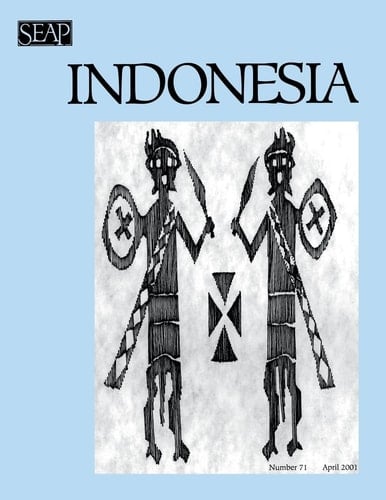 Indonesia Journal April 2001