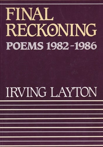 Final reckoning: Poems, 1982-1986