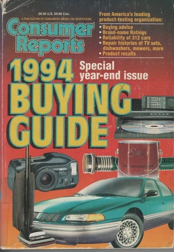 Consumer Reports Buying Guide 1994