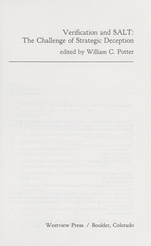 Verification And Salt: The Challenge Of Strategic Deception