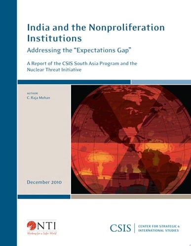 India and the Nonproliferation Institutions