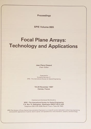 Focal Plane Arrays: Technology and Applications (Proceedings / SPIE)