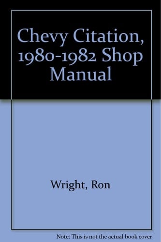 Chevy Citation 1980 Shop Manual