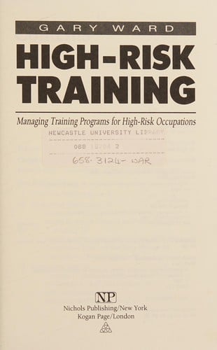 High-risk Training Managing Training Programs for High-risk Occupations