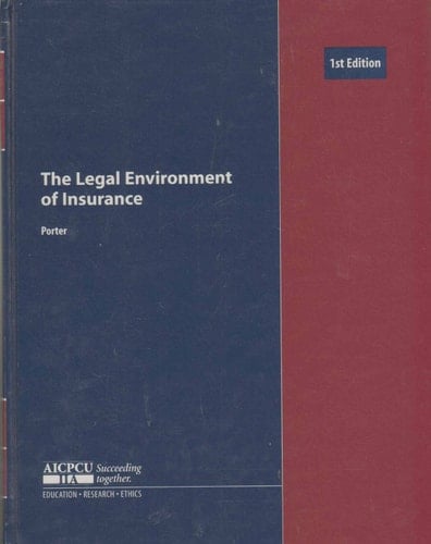 The Legal Environment of Insurance