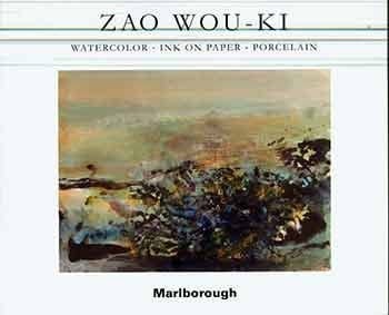 Zao Wou-Ki Watercolor, Ink on Paper, Porcelain