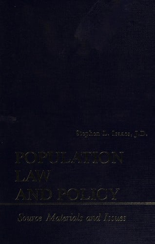 Population Law and Policy: Source Materials and Issues