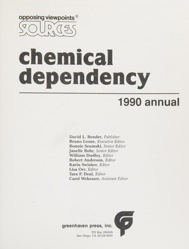 Chemical Dependency Annual, 1990