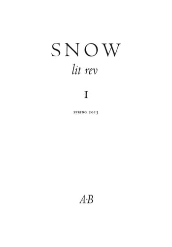 Snow Lit Rev 1