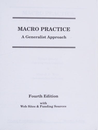 Macro Practice A Generalist Approach