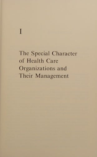 Improving Health Care Management: Organization Development and Organization Change