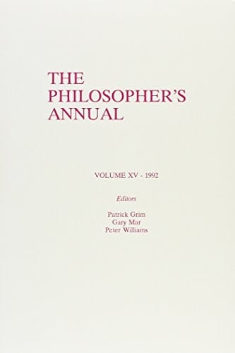 The Philosopher's Annual, 1992
