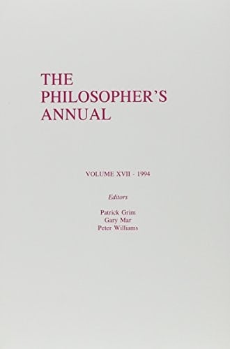 Philosopher's Annual, 1994