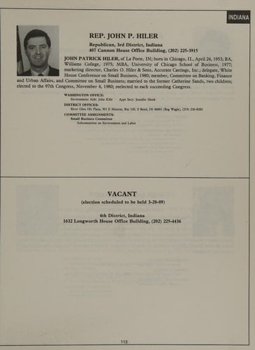 Congressional Directory Environment
