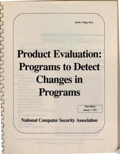 Programs to Detect Changes in Programs An Evaluation