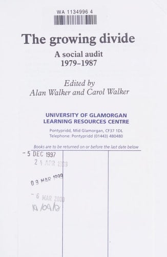 The Growing Divide A Social Audit, 1979-1987