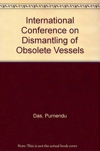 International Conference on Dismantling of Obsolete Vessels