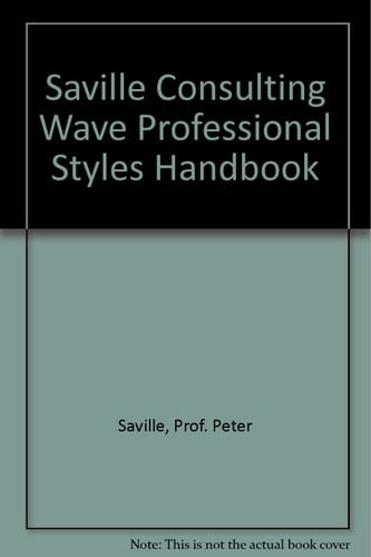 Saville Consulting Wave Professional Styles Handbook