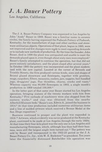 Art Pottery of the United States: An Encyclopedia of Producers and Their Marks, Together With a Directory of Studio Potters Working in the United st
