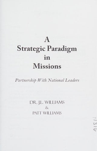 A Strategic Paradigm in Missions Partnership with National Leaders