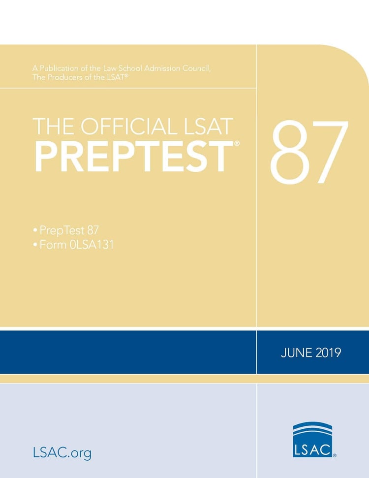 The Official LSAT PrepTest 87 (June 2019 LSAT)