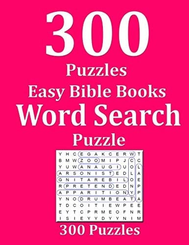 Easy Bible Books Word Search Puzzle 300 Puzzles