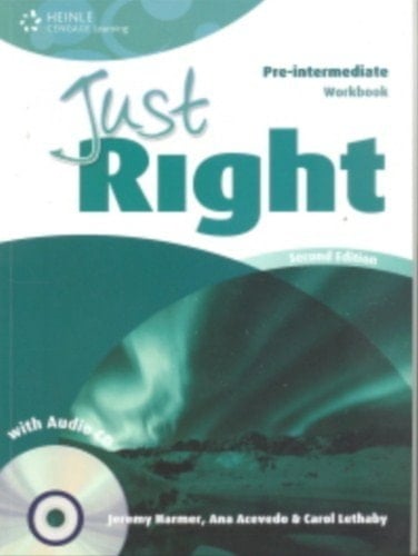 Just Right - Pre Intermediate Workbook with Audio CD (no Key) - CEF A2 / B1 2nd Ed