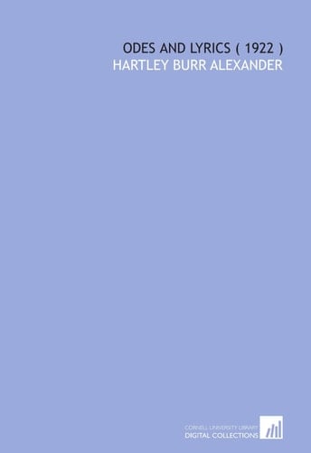 Odes and Lyrics ( 1922 )