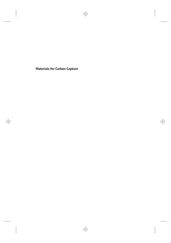 Materials for Carbon Capture