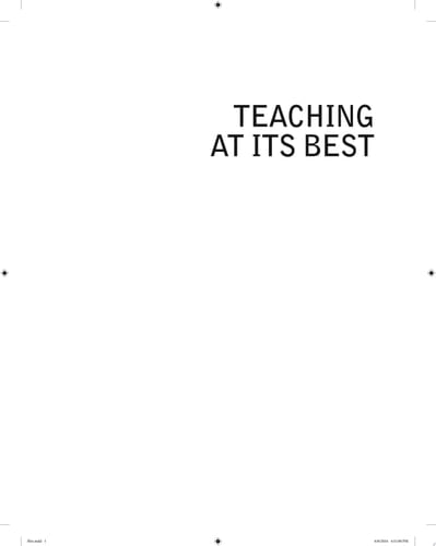 Teaching at Its Best A Research-Based Resource for College Instructors