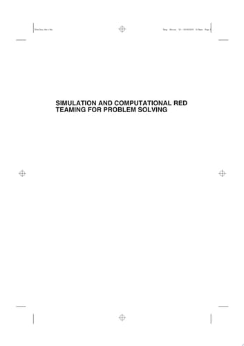 Simulation and Computational Red Teaming for Problem Solving