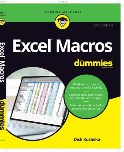 Excel Macros For Dummies, 3rd Edition