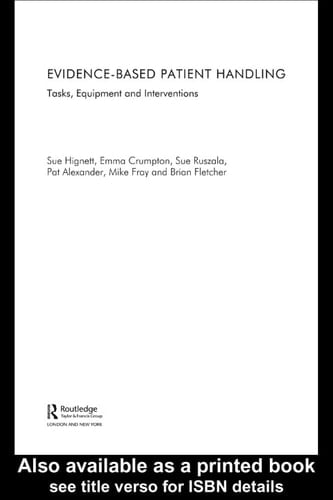 Evidence-Based Patient Handling