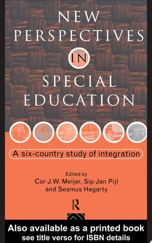 New Perspectives in Special Education A Six-country Study of Integration