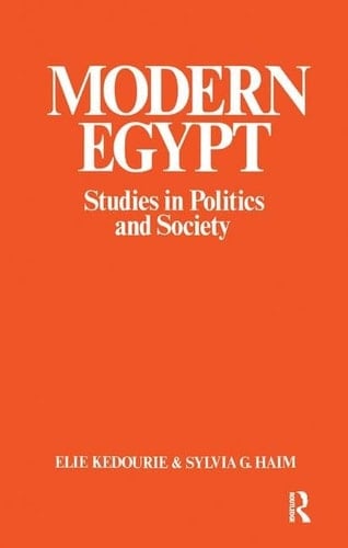 Modern Egypt Studies in Politics and Society