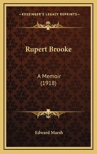 Rupert Brooke: A Memoir (1918)
